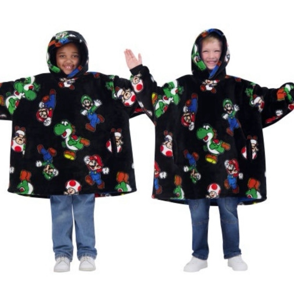 Super Mario Character Kids' Wayy Big Hoodie